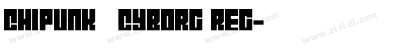 chipunk   Cyborg Reg字体转换